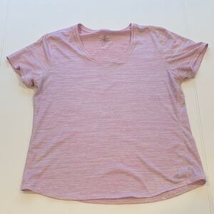 Road Runner Women's XL Extra Large Heathered Pink Short Sleeve Athletic T-Shirt